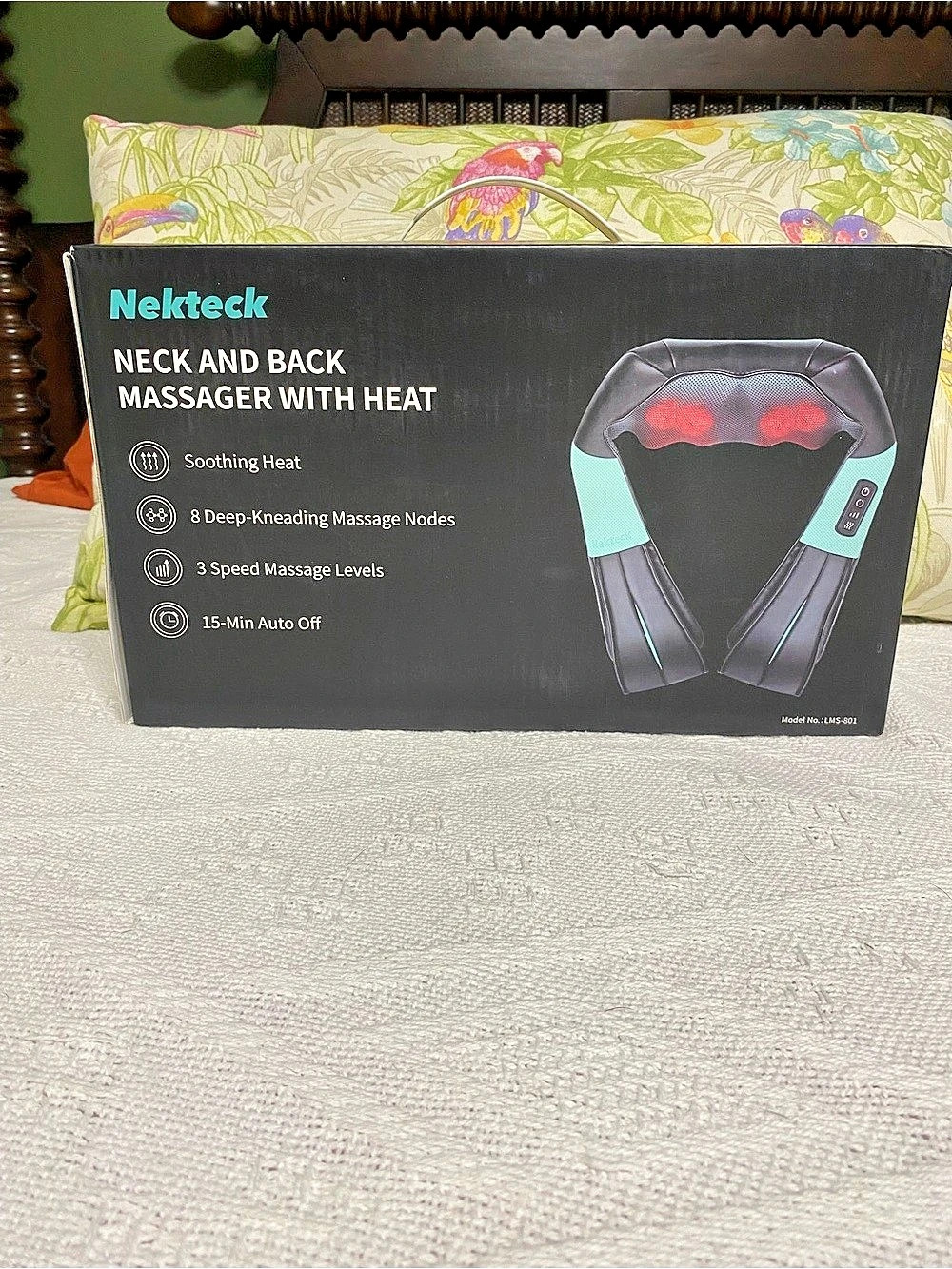 Nekteck Neck and Back Massager with Heat LMS-801